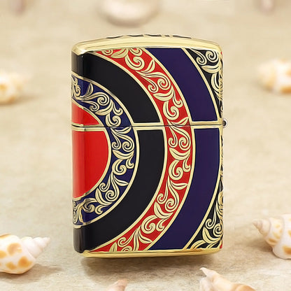 Zippo Argent Matte Hue Decorated Rising Sun - CS25