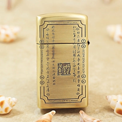 Zippo Slim Vintage Copper Inlay Going Ashore - CC53