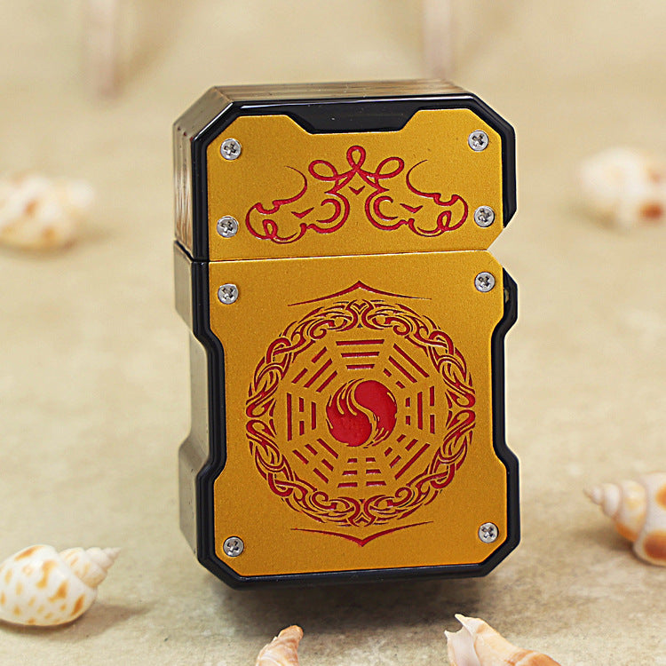 Zippo Slim Case Gold 'Energy Talisman' - Heavy-duty Case Version - DS126