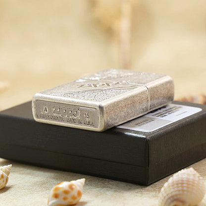Zippo Tribal Logo Vintage Argent - KR09