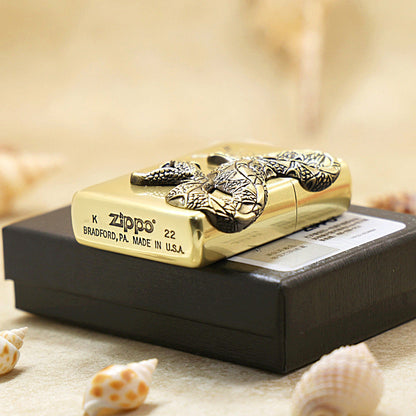 Zippo Venomous Snake Medallion Vintage Bronze - JP49