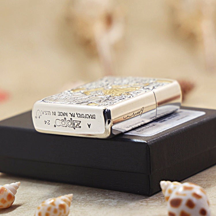 Zippo Zhu Bajie (Pigsy) Exorcising Demons Two-Finish Intricate Carve - DS112