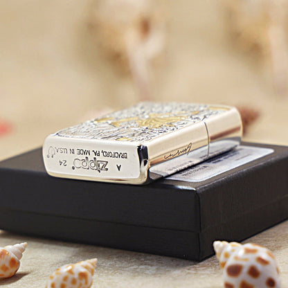 Zippo Zhu Bajie (Pigsy) Exorcising Demons Two-Finish Intricate Carve - DS112